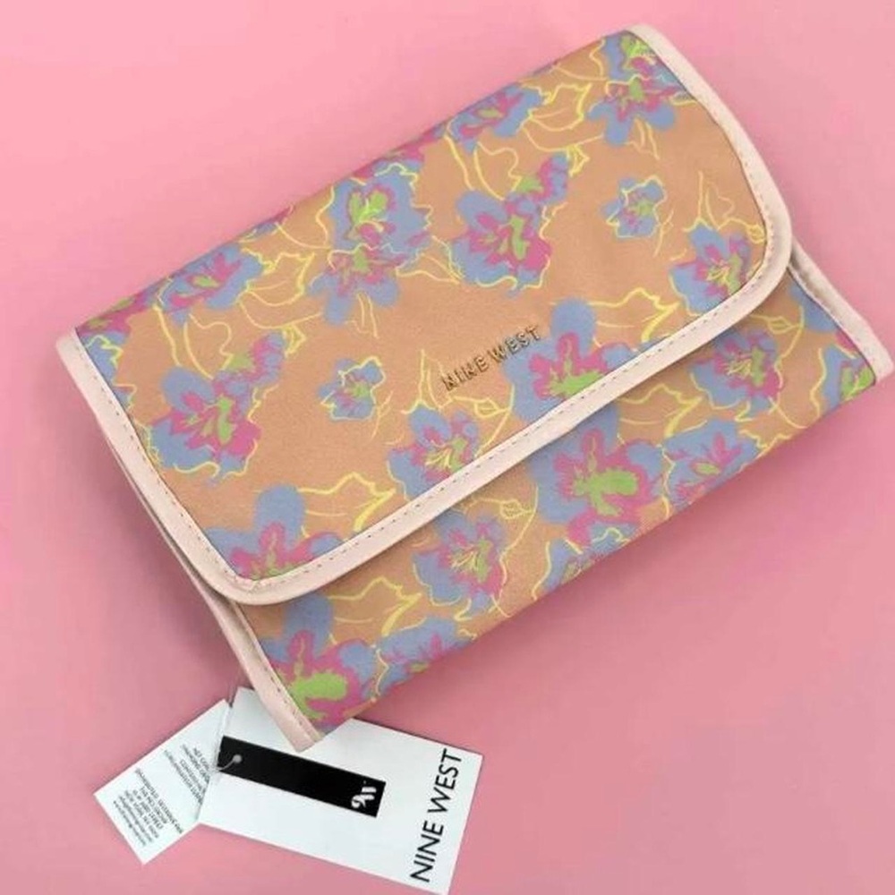 Nine West Floral Women's Organizer Bag - Pink and Blue